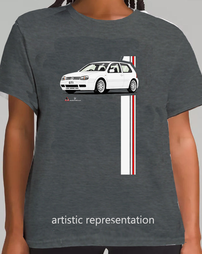 VW Golf GTi Mk4 White T Shirt