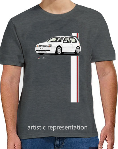 VW Golf GTi Mk4 White T Shirt