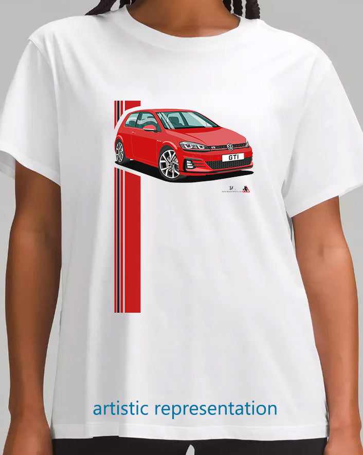 VW Golf GTi Mk7 Red T Shirt