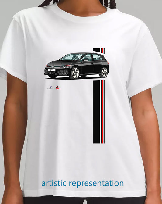 VW Golf GTi Mk8 Black T Shirt