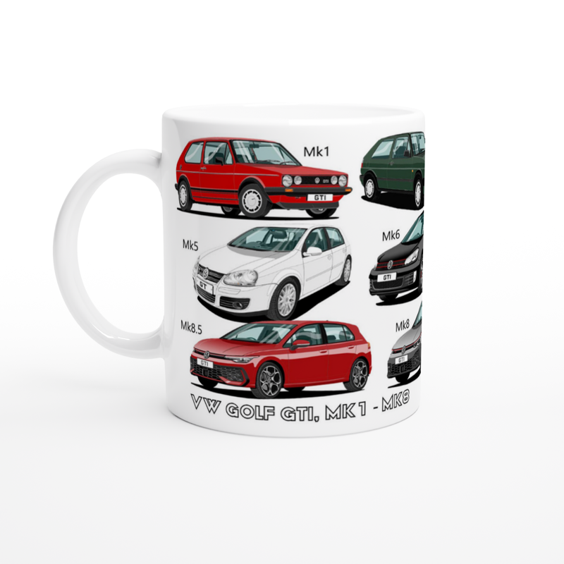 VW Golf GTi Multi Car Mug