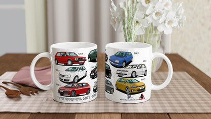 VW Golf GTi Multi Car Mug