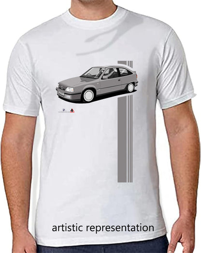 Vauxhall Astra GTE Mk2 in Gray T Shirt