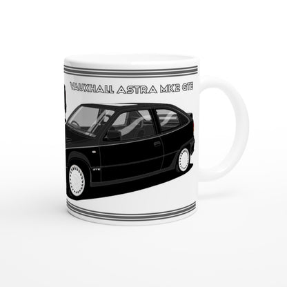 Vauxhall Astra GTE Mk2 in Black Art Mug