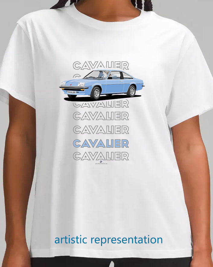 Vauxhall Cavalier Mk1 Coupe in Blue Art T Shirt