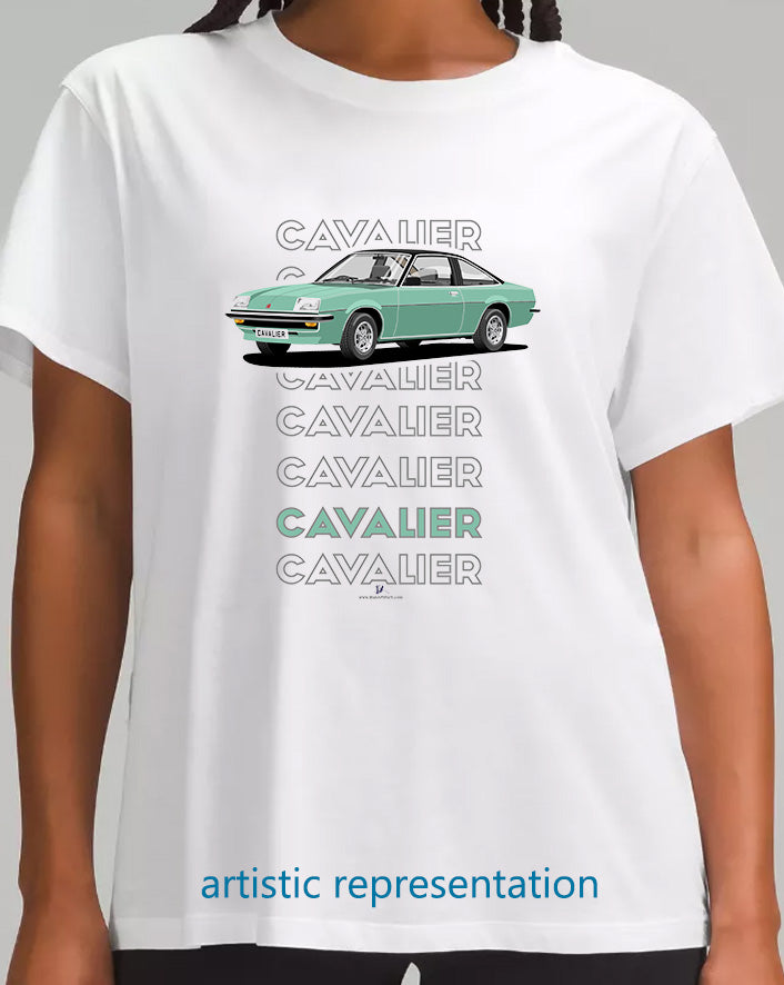 Vauxhall Cavalier Mk1 Coupe in Green & Black Art T Shirt