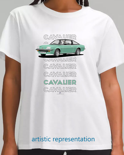 Vauxhall Cavalier Mk1 Coupe in Green & Black Art T Shirt