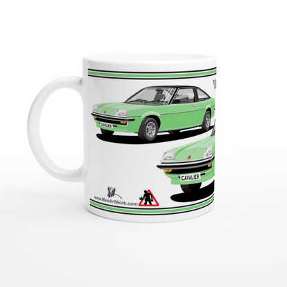 Vauxhall Cavalier Mk1 Coupe in  Mid-Green & Black