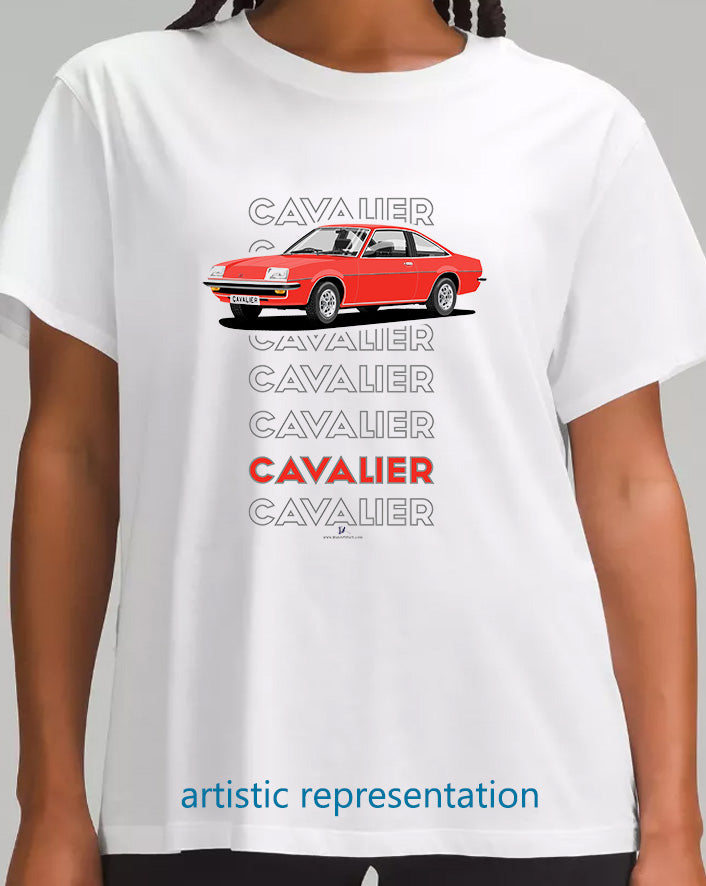Vauxhall Cavalier Mk1 Coupe in Red Art T Shirt