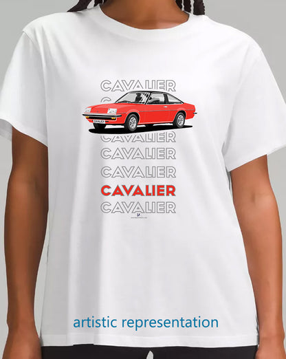 Vauxhall Cavalier Mk1 Coupe in Red & Black Art T Shirt