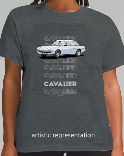 Vauxhall Cavalier Mk1 Saloon in Light-Blue Art T Shirt