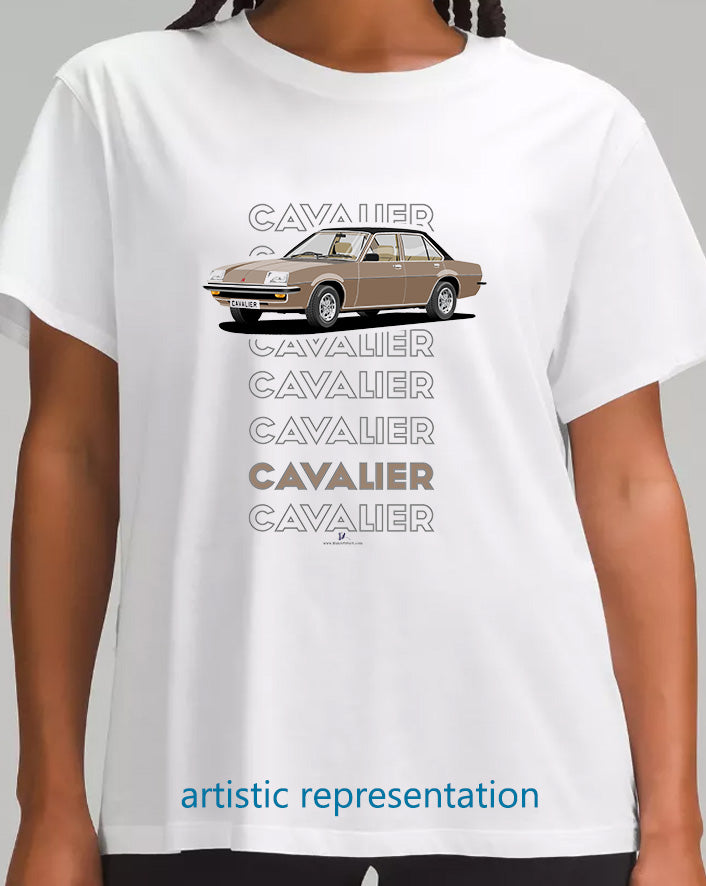 Vauxhall Cavalier Mk1 Saloon in Brown-&-Black-Art T Shirt
