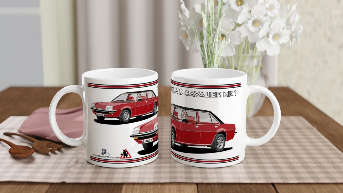Vauxhall Cavalier Mk1 Saloon in  Dark Red & Black