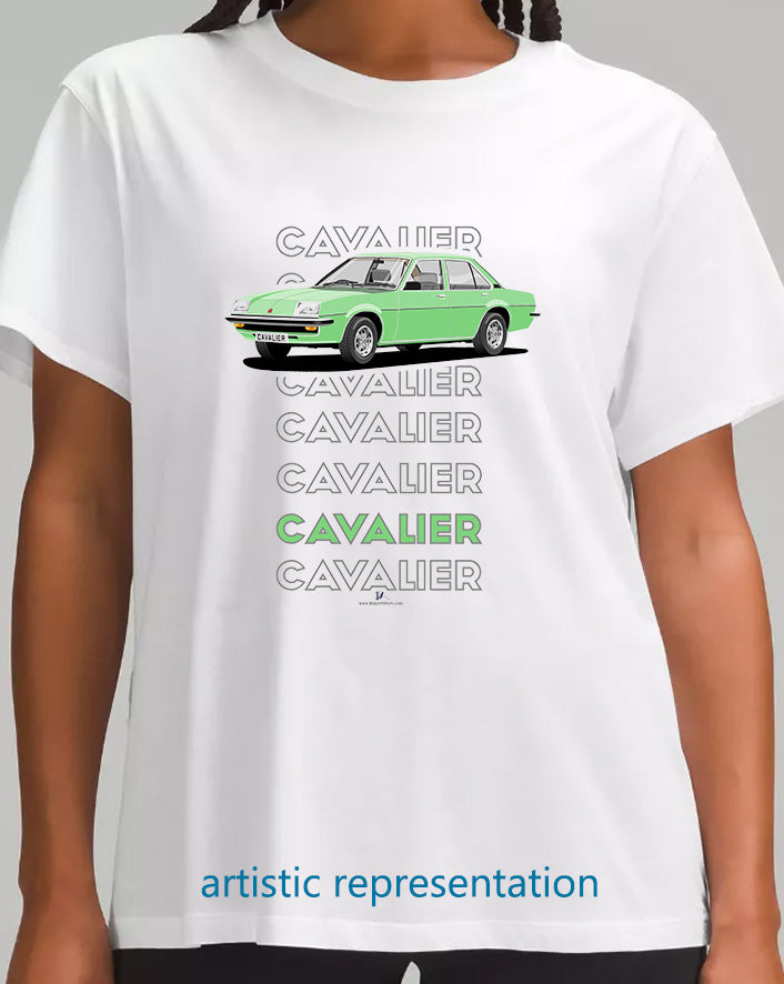 Vauxhall Cavalier Mk1 Saloon in Mid-Green Art T Shirt