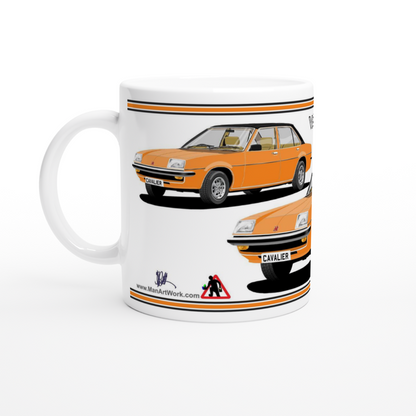 Vauxhall Cavalier Mk1 Saloon in  Orange & Black