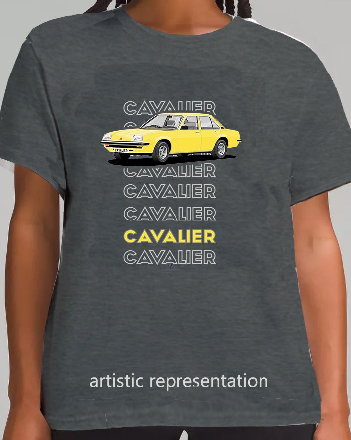 Vauxhall Cavalier Mk1 Saloon in  Yellow Art T Shirt