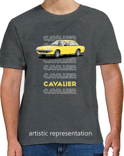 Vauxhall Cavalier Mk1 Saloon in  Yellow Art T Shirt