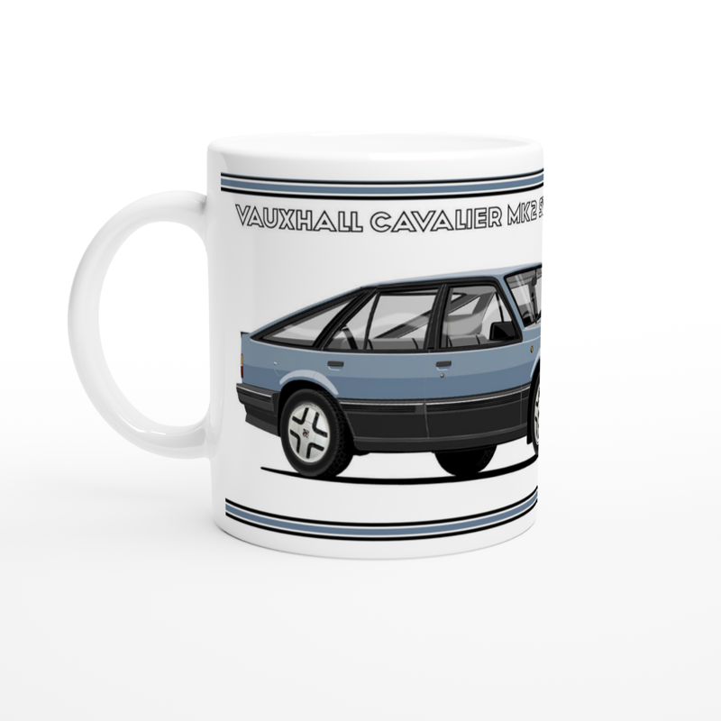 Vauxhall Cavalier Mk2a Hatchback SRi in Blue Art Mug
