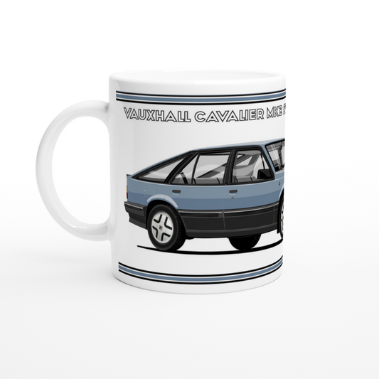 Vauxhall Cavalier Mk2a Hatchback SRi in Blue Art Mug
