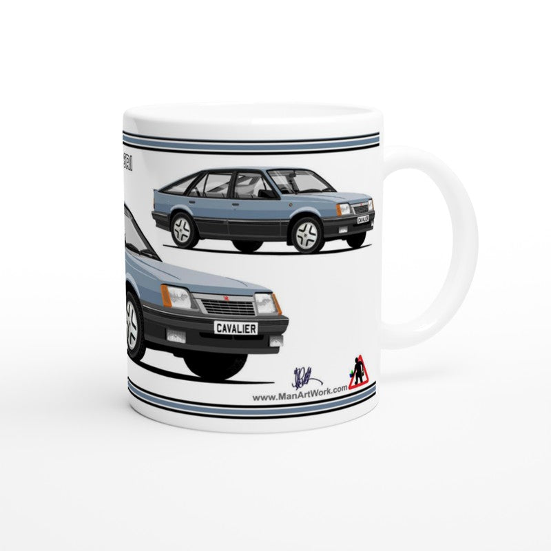 Vauxhall Cavalier Mk2a Hatchback SRi in Blue Art Mug
