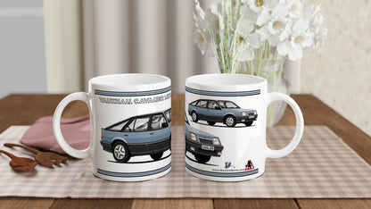 Vauxhall Cavalier Mk2a Hatchback SRi in Blue Art Mug