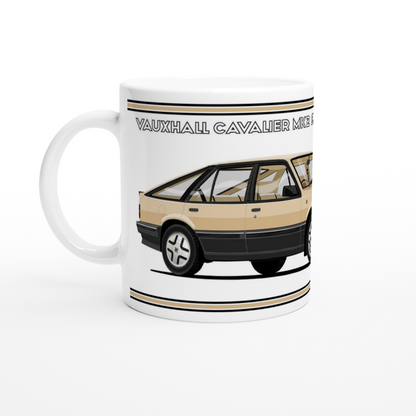 Vauxhall Cavalier Mk2a Hatchback SRi  in Gold Art Mug