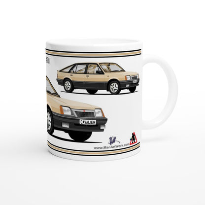 Vauxhall Cavalier Mk2a Hatchback SRi  in Gold Art Mug