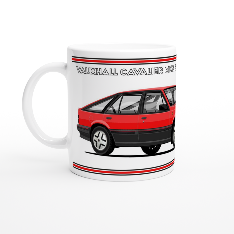 Vauxhall Cavalier Mk2a Hatchback SRi in Red Art Mug