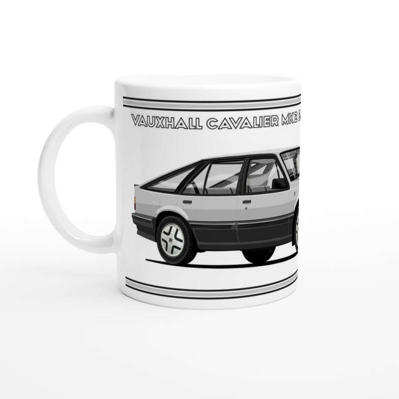 Vauxhall Cavalier Mk2a Hatchback SRi in Silver Art Mug
