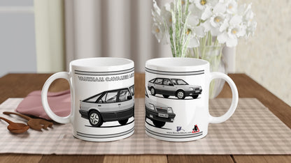 Vauxhall Cavalier Mk2a Hatchback SRi in Silver Art Mug
