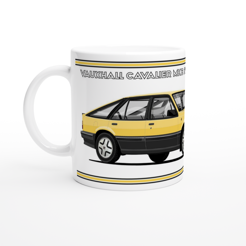 Vauxhall Cavalier Mk2a Hatchback SRi in Yellow Art Mug