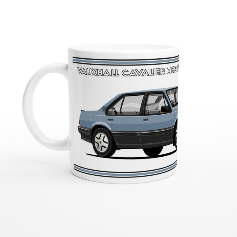 Vauxhall Cavalier Mk2a Saloon SRi in Blue Art Mug
