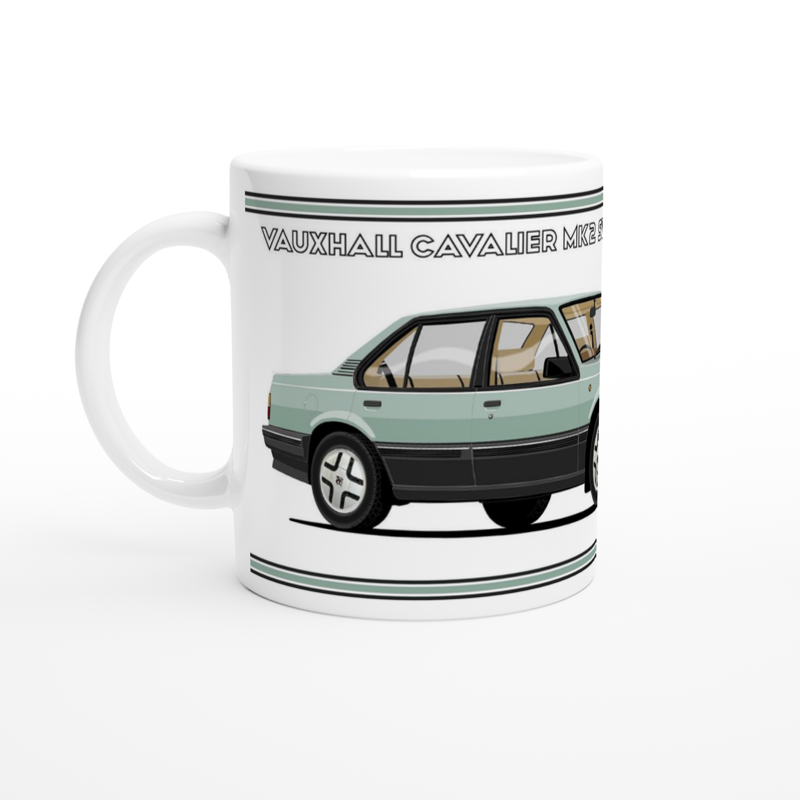 Vauxhall Cavalier Mk2a Saloon SRi in Green Art Mug