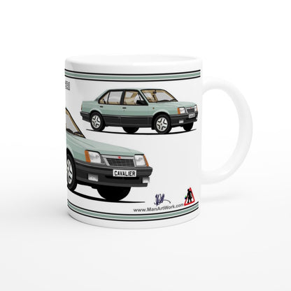 Vauxhall Cavalier Mk2a Saloon SRi in Green Art Mug