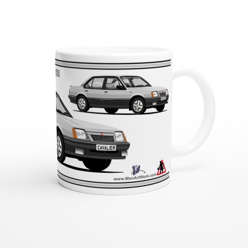 Vauxhall Cavalier Mk2a Saloon SRi in Silver Art Mug