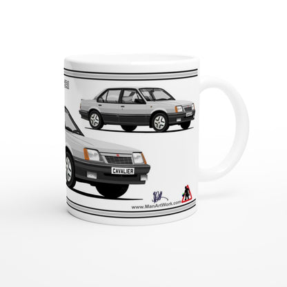 Vauxhall Cavalier Mk2a Saloon SRi in Silver Art Mug
