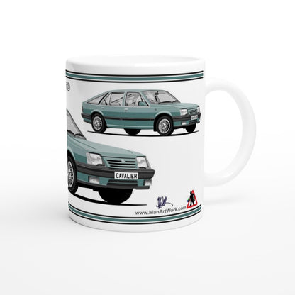 Vauxhall Cavalier Mk2c Hatchback CD in Blue Art Mug