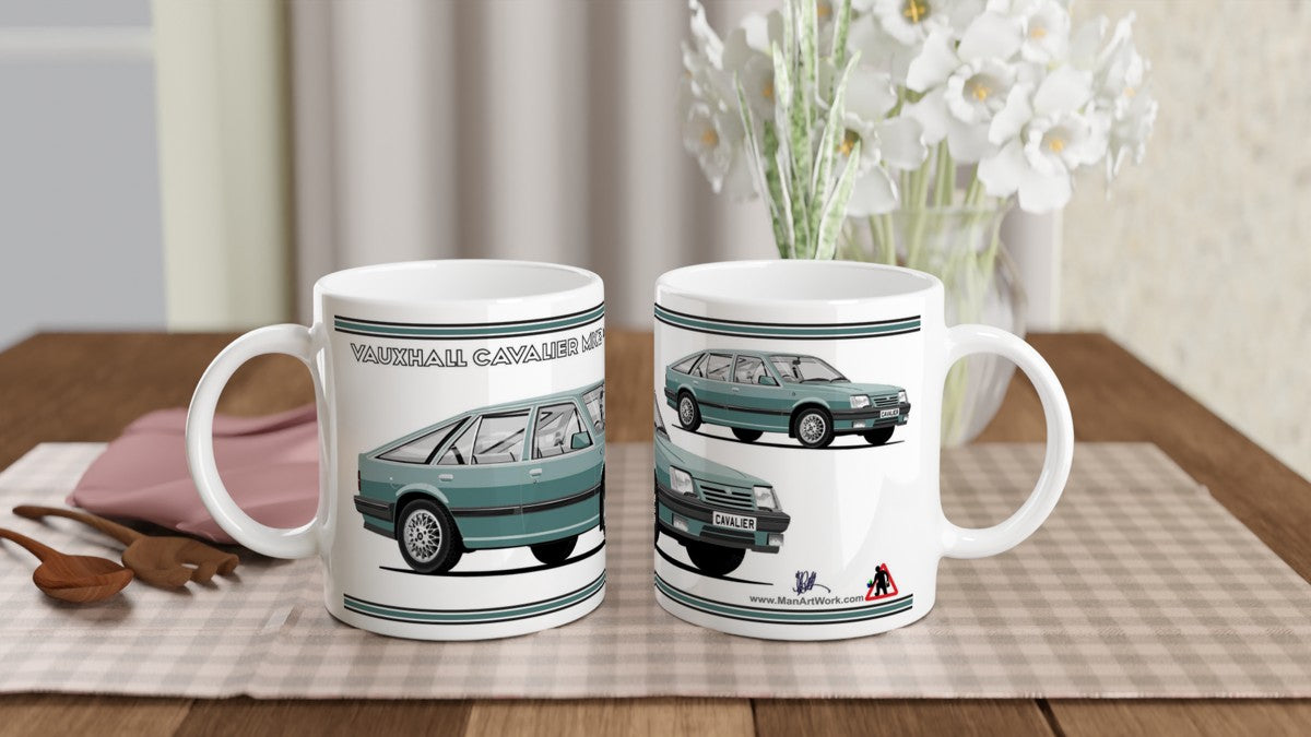 Vauxhall Cavalier Mk2c Hatchback CD in Blue Art Mug