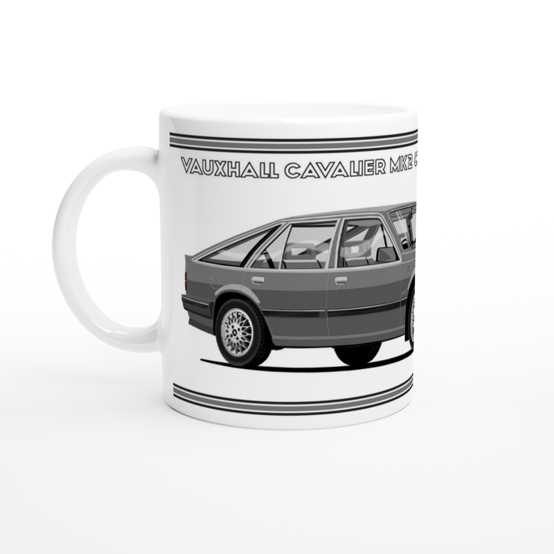 Vauxhall Cavalier Mk2c Hatchback CD in Grey Art Mug