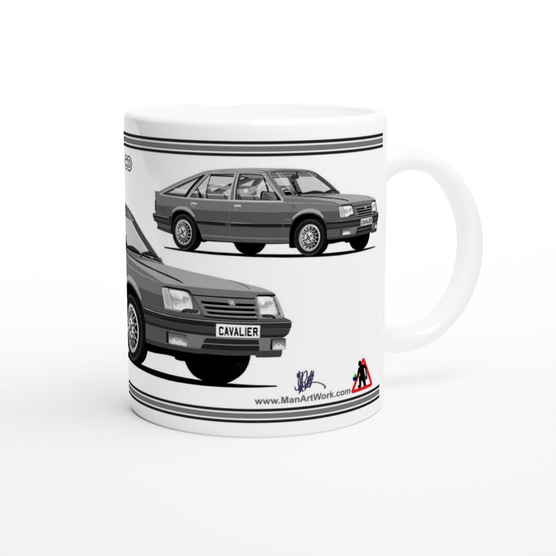 Vauxhall Cavalier Mk2c Hatchback CD in Grey Art Mug