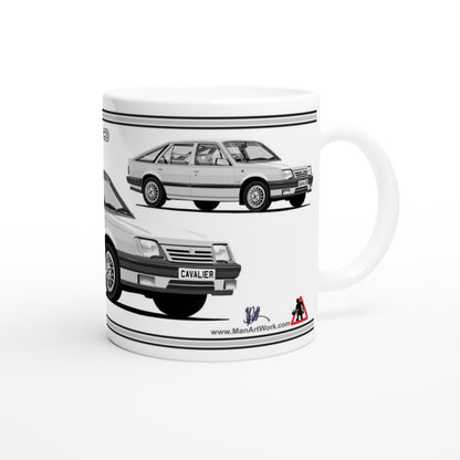 Vauxhall Cavalier Mk2c Hatchback CD in Silver Art Mug
