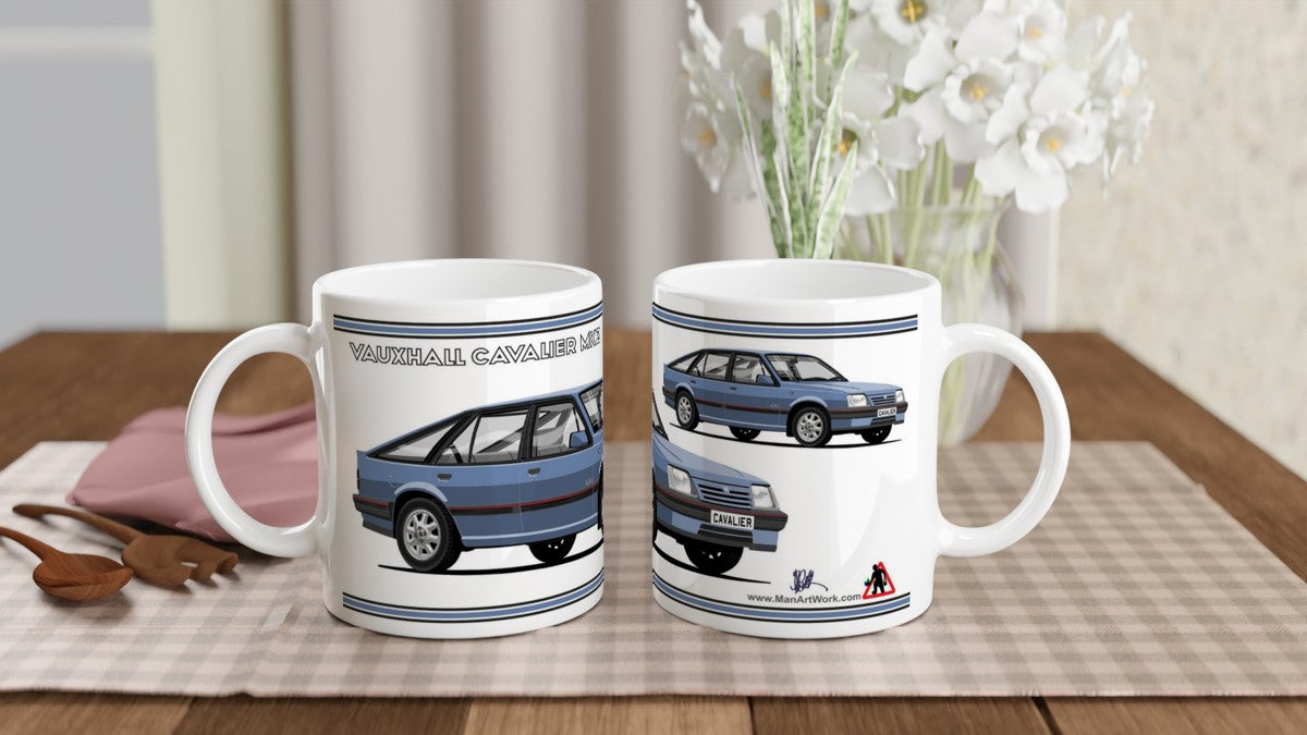 Vauxhall Cavalier Mk2c Hatchback LXi in Blue Art Mug