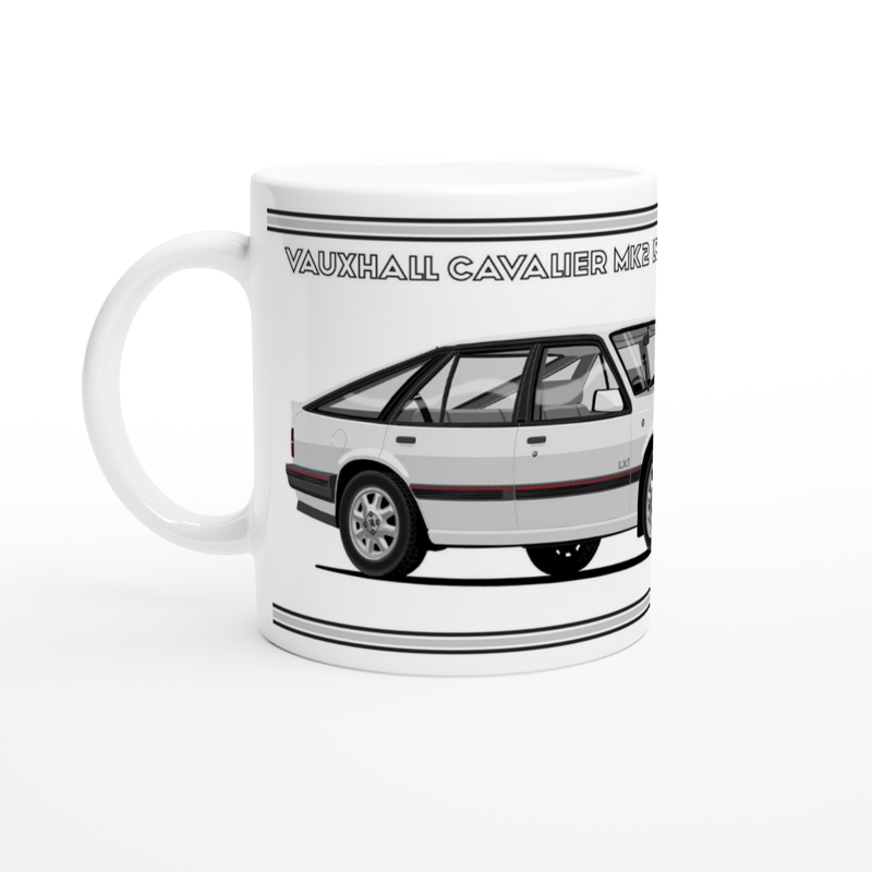 Vauxhall Cavalier Mk2c Hatchback LXi in Silver Art Mug