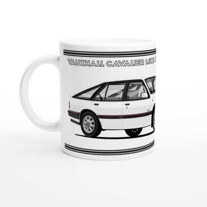 Vauxhall Cavalier Mk2c Hatchback LXi in White Art Mug