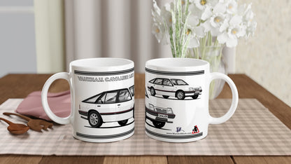 Vauxhall Cavalier Mk2c Hatchback LXi in White Art Mug