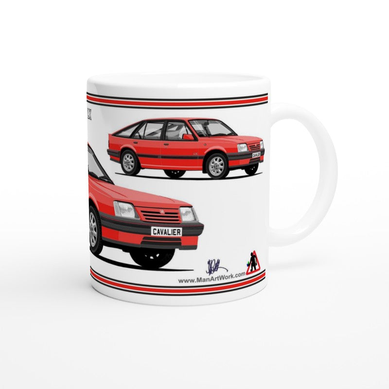 Vauxhall Cavalier Mk2c Hatchback LX in Red Art Mug