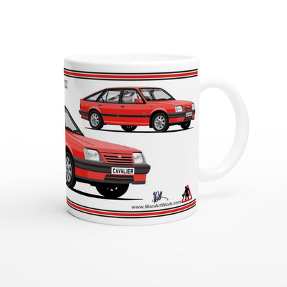 Vauxhall Cavalier Mk2c Hatchback LX in Red Art Mug