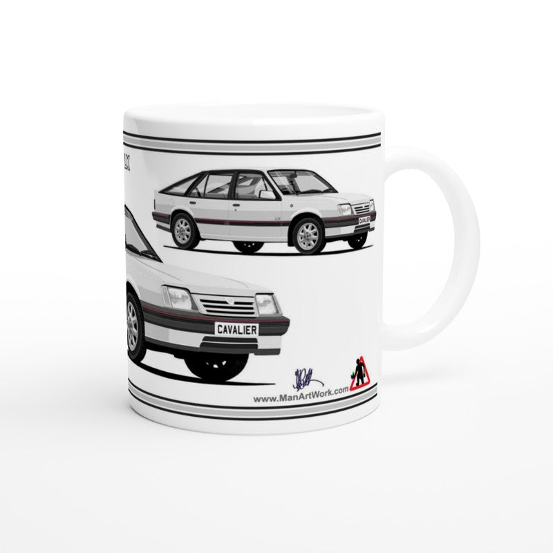 Vauxhall Cavalier Mk2c Hatchback LX in Silver Art Mug