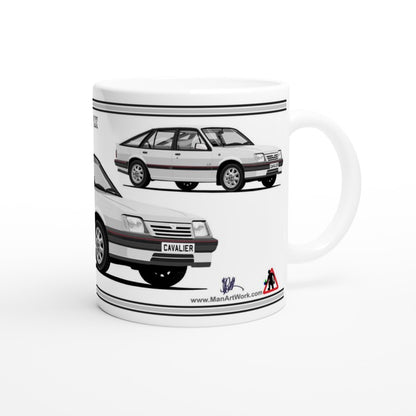 Vauxhall Cavalier Mk2c Hatchback LX in Silver Art Mug