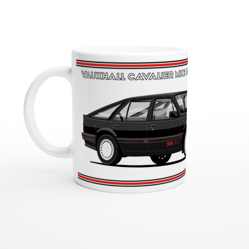 Vauxhall Cavalier Mk2c Hatchback SRi 130 in Black Art Mug